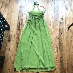 Tween Lime Green Chiffon Gown Dress Teen